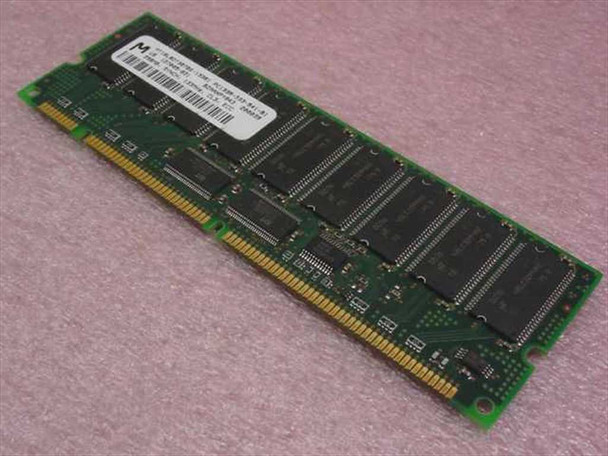 Micron MT18LSDT3272G 256MB PC133 ECC Registered SDRAM DIMM – front view showing ICs and Micron label