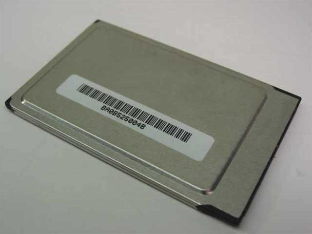 Adaptec SlimSCSI 900100 PCMCIA adapter — rear/back view showing barcode sticker with serial number