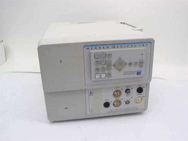 Mennen Medical Horizon XL 267 patient monitor – single unit front view showing Mennen Medical Inc. branding, membrane keypad, diamond nav key, and lower circular I/O connectors