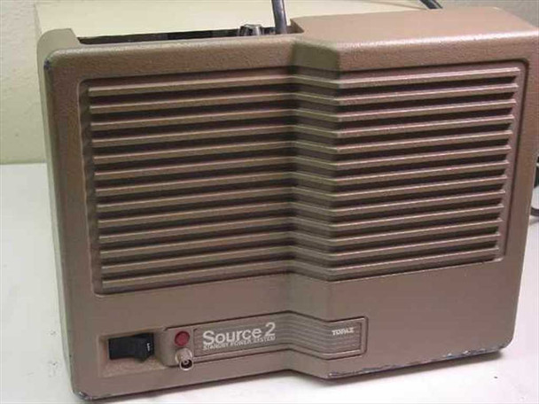 Topaz Source 2 80382 Standby Power System UPS – front panel view showing rocker switch, red indicator, and ventilation louvers