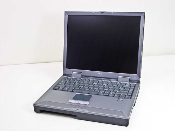 NEC Versa LXi VM4FBEA laptop – three-quarter front view showing keyboard, touchpad, and open LCD display