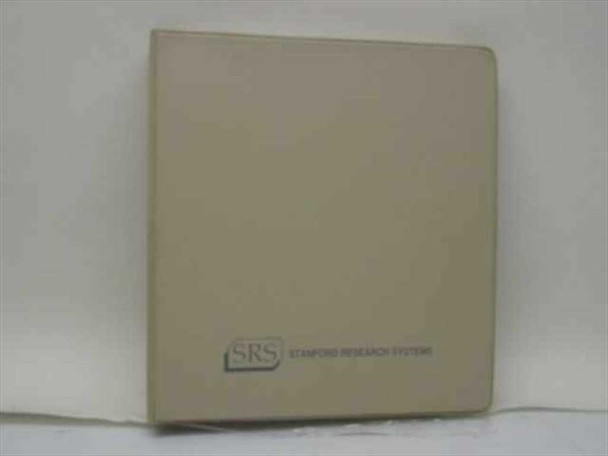 Stanford Research Systems Model RGA100, RGA200 Residual Gas Analyzer Operating Manual and Progra