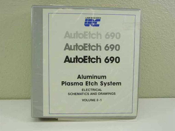 Lam Research Corp. AutoEtch 690 Plasma Etch System Electrical Schematics Vol 2-1