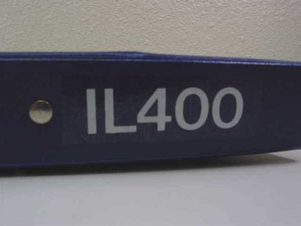 Intellemetrics IL400 manual binder spine showing IL400 model label