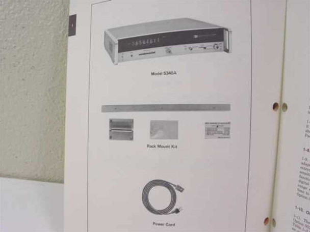 HP Model 5340A Operating and Service Manual - Frequency Counter M