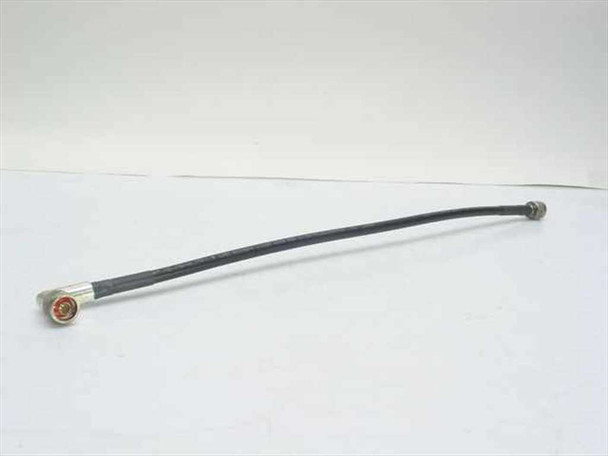 Times Microwave LMR-400 21-inch coaxial cable with N-type male connectors on both ends — full cable view