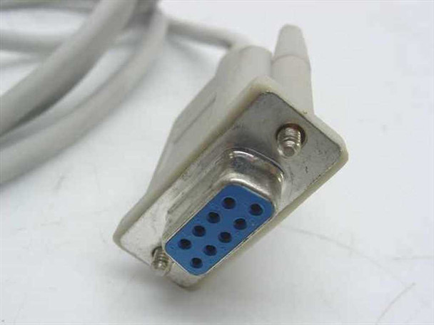 Kensington Expert Mouse serial cable end showing DB9 female 9-pin connector for serial port connection
