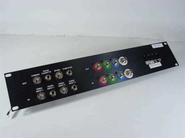 Patch Panel 4-Button Audio Visual Video Rackmount - Coax Line Input Switch