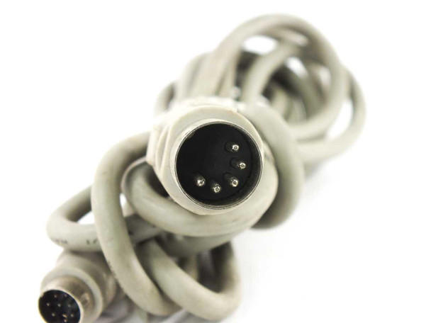 Preh PC-POS-JUN keyboard cable — close-up of 5-pin AT DIN male connector end