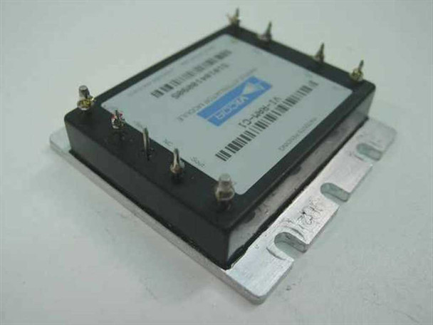 Vicor VI-RAM-C1 Ripple Attenuator Module – front/top view showing module body and pin connections on aluminum heatsink plate