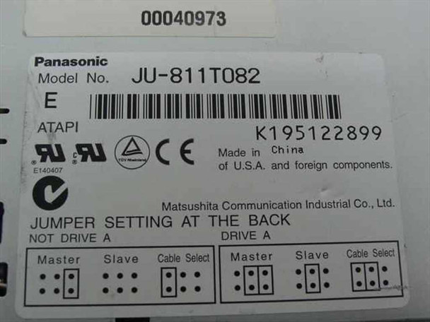 Panasonic JU-811T082 Internal Zip IDE / ATAPI 100 MB Drive Beige Bezel