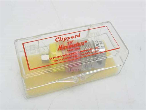Clippard EVO-3 Minimatic solenoid valve in original clear plastic clamshell case with foam padding and Clippard Minimatics label