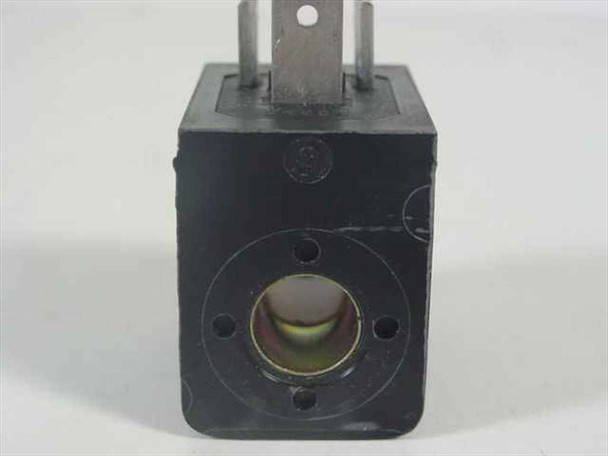 Bosch 1824210243 Solenoid Coil bottom view showing circular mounting bore and brass center contact