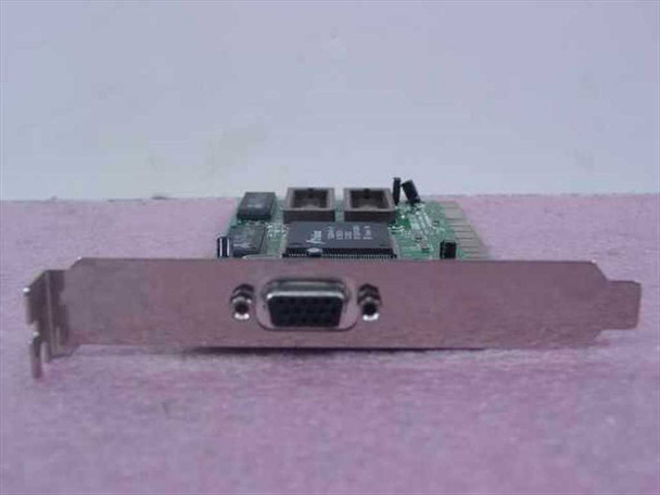 Union TDI9440P Trident TGUI9440-3 PCI video card – front view showing DB-15 VGA output bracket and green PCB