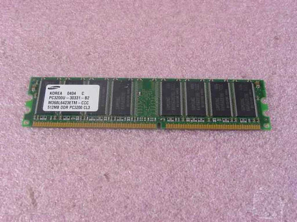 Samsung M368L6423ETM-CCC 512mb DDR PC3200 CL3 Memory