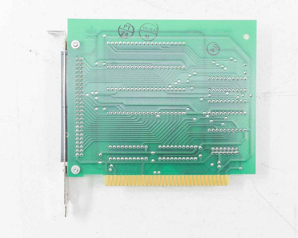 Opto 22 AC5 PCB solder side – clean green PCB reverse showing solder traces and ISA edge connector
