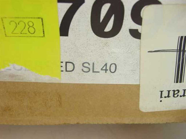 Lindsay Ferrari SL40 model label on original box showing model number SL40 and Ferrari branding