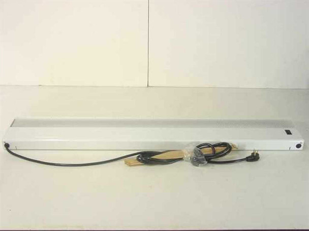 Lindsay Ferrari SL40 40-inch white recessed fluorescent light fixture with power cord and mounting hardware shown on plain background