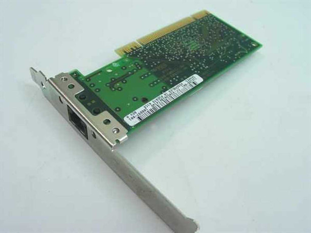 Compaq 116188-001 10/100 PCI Network Card – rear angled view showing PCI edge connector and board underside