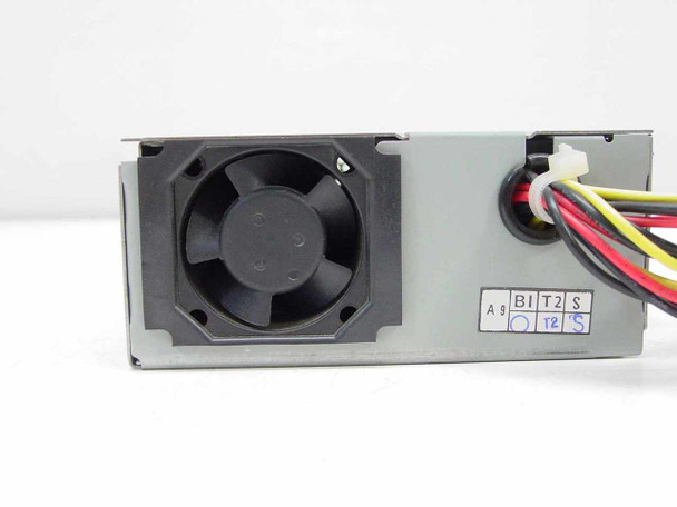 Intel 350201-001 Delta SMP-63AB power supply – end panel view showing cooling fan and Molex output cables