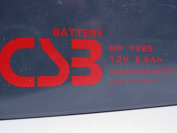 CSB GP1265 12V 6.5Ah replacement battery label — compatible battery type for APC Back-UPS 360SX