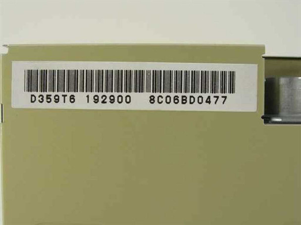 Mitsumi D359T6 floppy drive label showing model number D359T6, date code 192900, and serial number 8C06BD0477