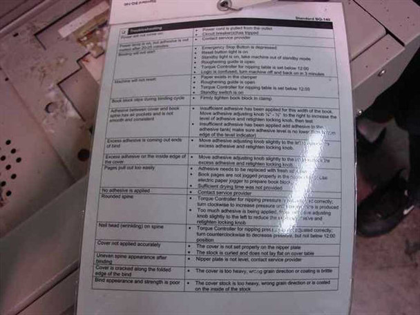 Horizon BQ-140 – Kinko's user guide troubleshooting section listing common issues and solutions