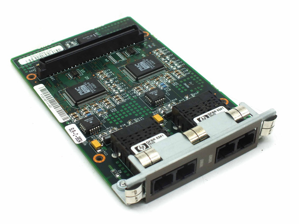 Nortel CL1333001 Centillion 5000 2-Port OC-3 ATM MMF module — angled front view showing SC duplex fiber ports and PCB