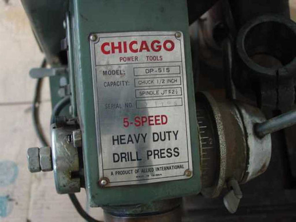 Chicago DP-515 Heavy Duty 5-Speed Drill Press - Damaged for Parts