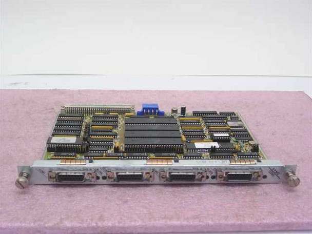 Bay Networks SYNC 5280 Quad Port Sync Serial Card – top-down front view showing PCB with four DB-25 serial connectors on front bracket