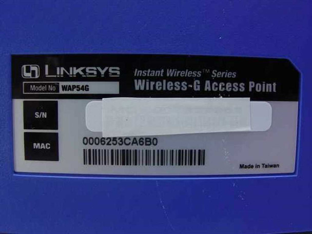 Linksys WAP54G Linksys 2.4GHz 54g Wireless-G Access Point