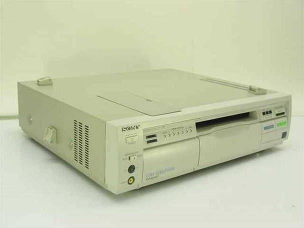 Sony UP-2200 Mavigraph Color Video Printer — front three-quarter view showing paper output tray, print status indicators, and Sony branding