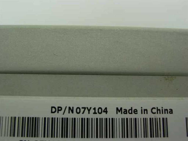 Dell 07Y104 drive label close-up showing DP/N 07Y104 part number and Made in China marking