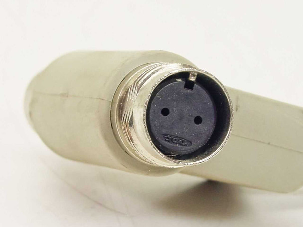 IBM 70X2370 Twinax cable — close-up of 2-pin female twinax connector end (DDK marked)