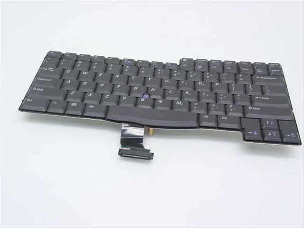 Dell 08P641 laptop keyboard for Inspiron 4150 — full top view showing US QWERTY key layout and flat ribbon cable connector