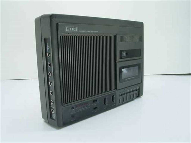 EIKI 5090A cassette tape recorder – three-quarter front view showing speaker grille, cassette compartment, and left-side headphone jacks