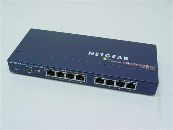 Netgear FS108P 8 port ProSafe Switch with POE 10/100 Mbps