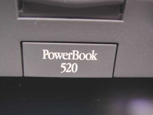 Close-up of Apple PowerBook 520 model nameplate on front bezel