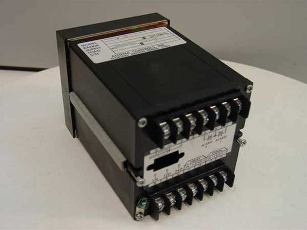 Athena Controls 6075-F-E1 — top and rear view showing screw terminal blocks and rating label on top of the panel-mount enclosure