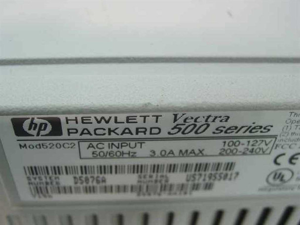 HP D5076A Vectra VL 5/100 Pentium 100 MHZ 500 Series Computer