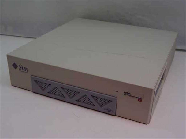 Sun Ultra Enterprise 1 desktop workstation — three-quarter front view showing Sun logo and Enterprise 1 badge on beige chassis