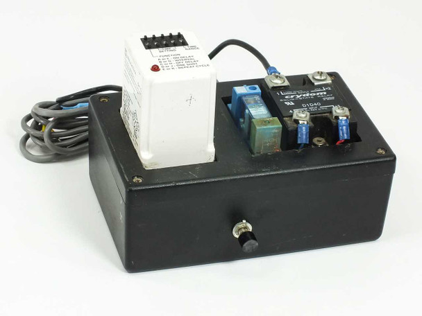 Square D 120/240VAC Timer Relay 0.05s-999hr w/ Crydon D1D40 Relay 9050JCK70V14