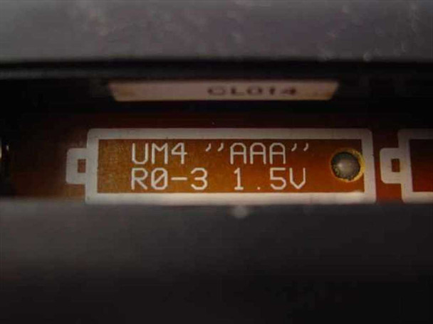 Philips Magnavox UM4 remote — battery compartment interior label reading UM4 AAA R0-3 1.5V
