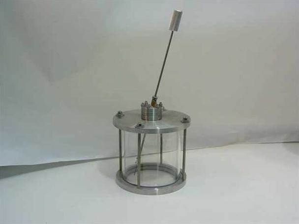 Vacuum Chamber 8 3/4" Glass and Stainless Steel with Wobble Stick