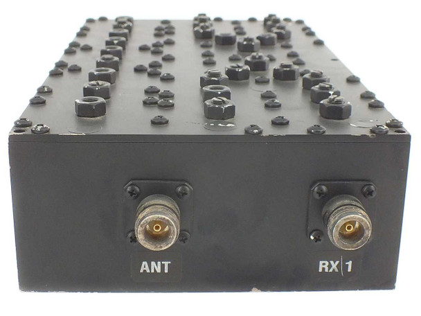 K&L WSA-00131 front panel showing ANT and RX 1 N-type connector ports with labels