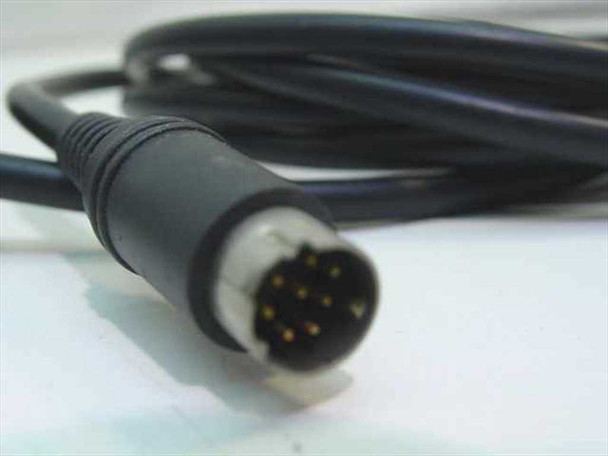 HP C2660-80001 cable — close-up of Mini-DIN 8-pin Macintosh serial connector end with gold pins
