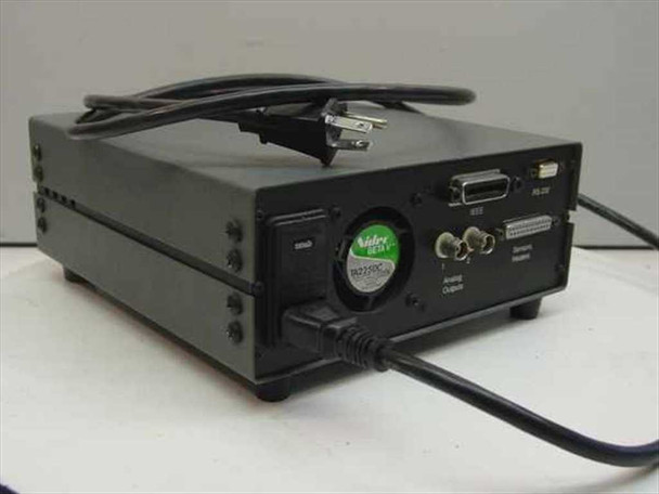 RMC Cryosystems CR31-42 Temperature Controller – rear panel showing IEEE, RS-232, analog outputs, sensors/heaters connectors and Nidec fan