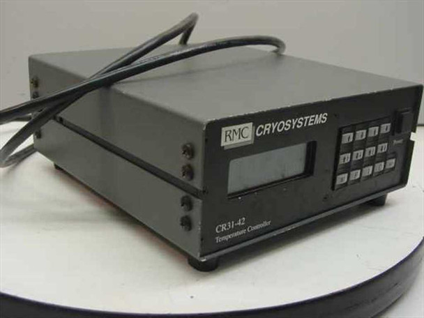 RMC Cryosystems CR31-42 Temperature Controller – front panel showing LCD display and keypad, three-quarter view