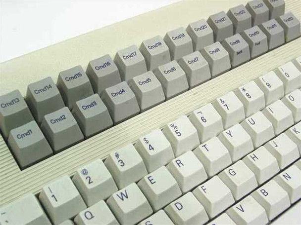Decision Data C1410A keyboard upper left area showing Cmd1 through Cmd22 function key rows above the main alphanumeric keys