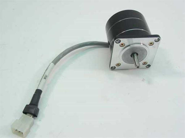 Vexta PH266-01 2-Phase Stepper Motor side and shaft view — black cylindrical body, square mounting flange with six screws, and protruding output shaft